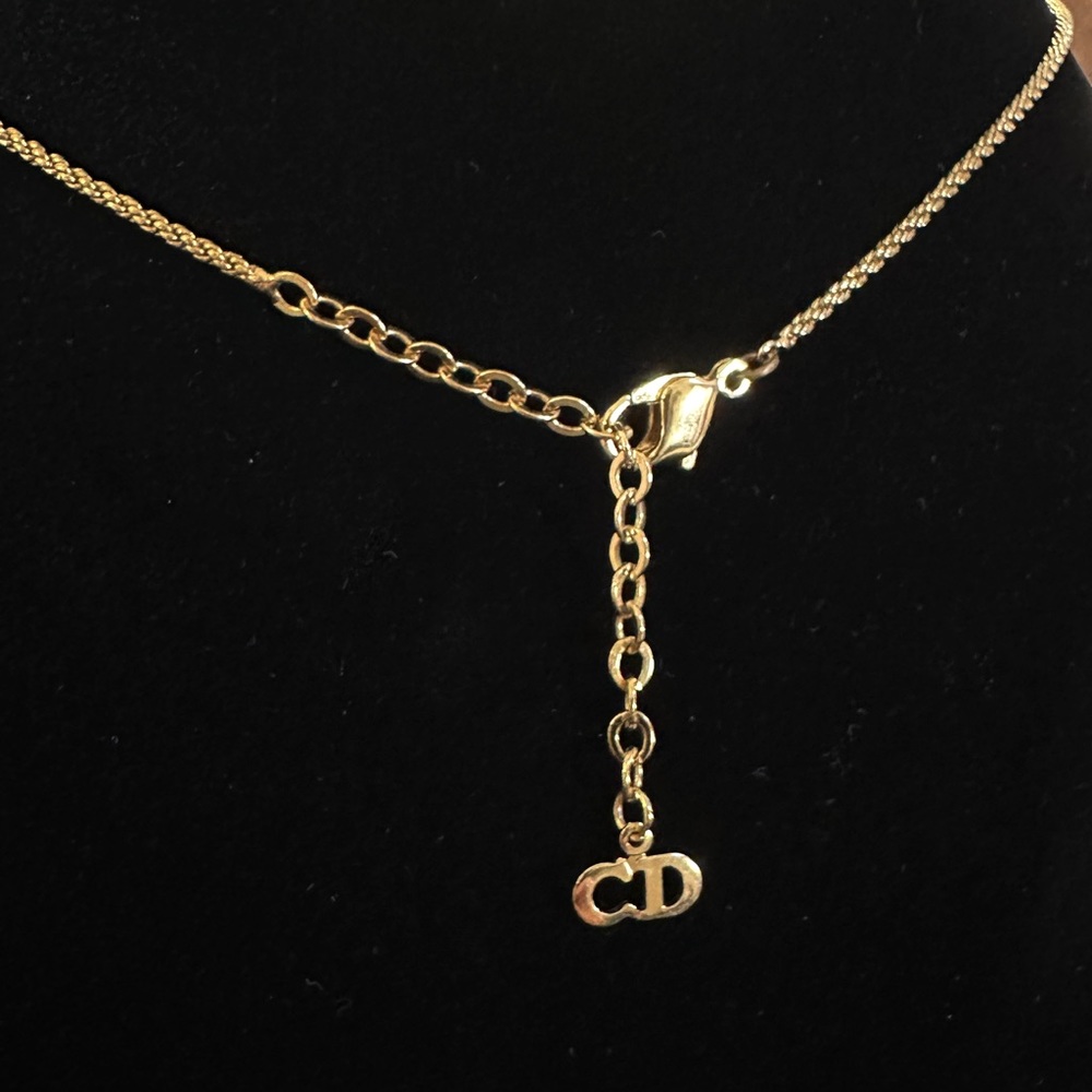 ❌SOLD❌ 💎 Christian Dior CD Logo Pendant Necklace - Picture 2 of 12